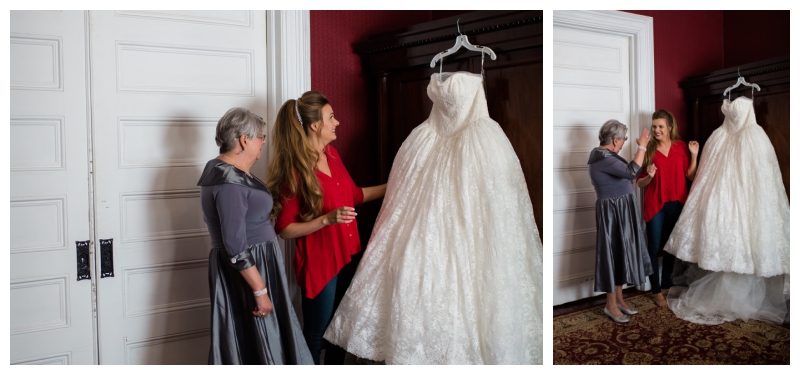 Mother Daughter candid wedding day image 