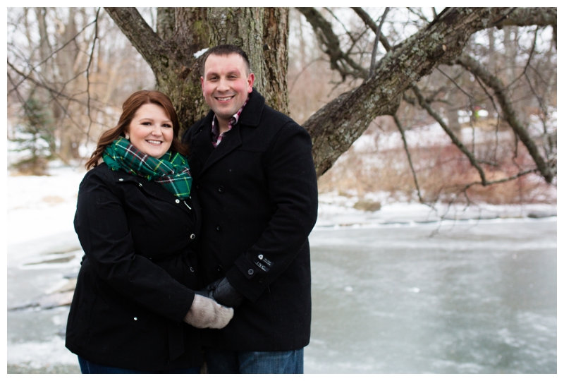 Winter engagement photos