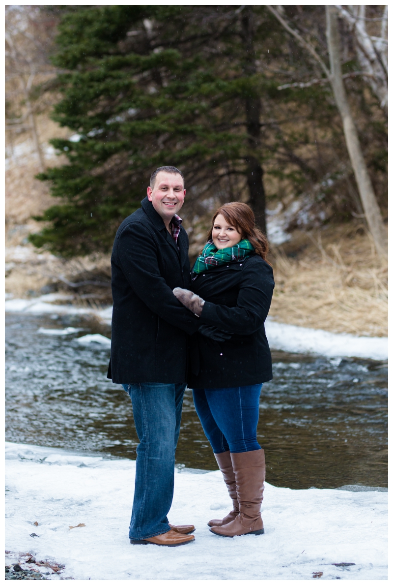 Winter engagement photos