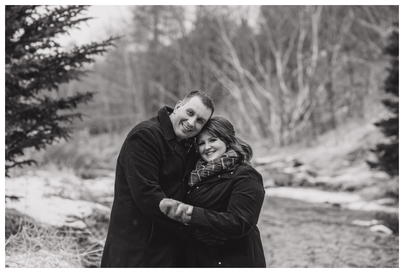 Winter engagement photos