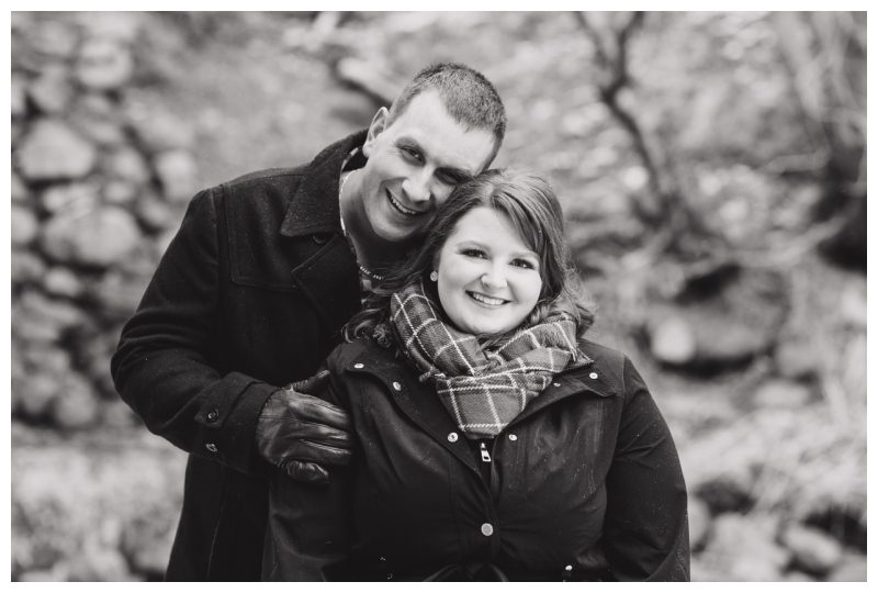 Winter engagement photos