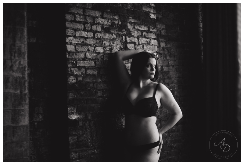 Moody BW boudoir images by Amy Donovan