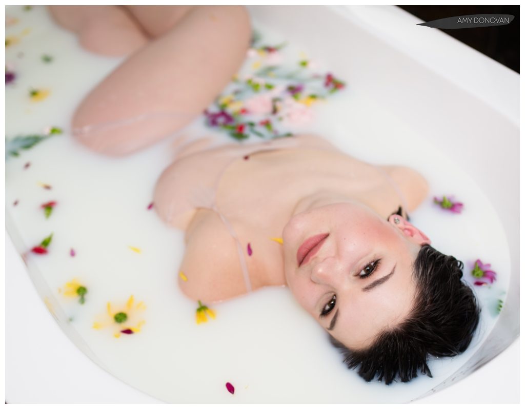 Newfoundland Boudoir Photographers Milk Bath