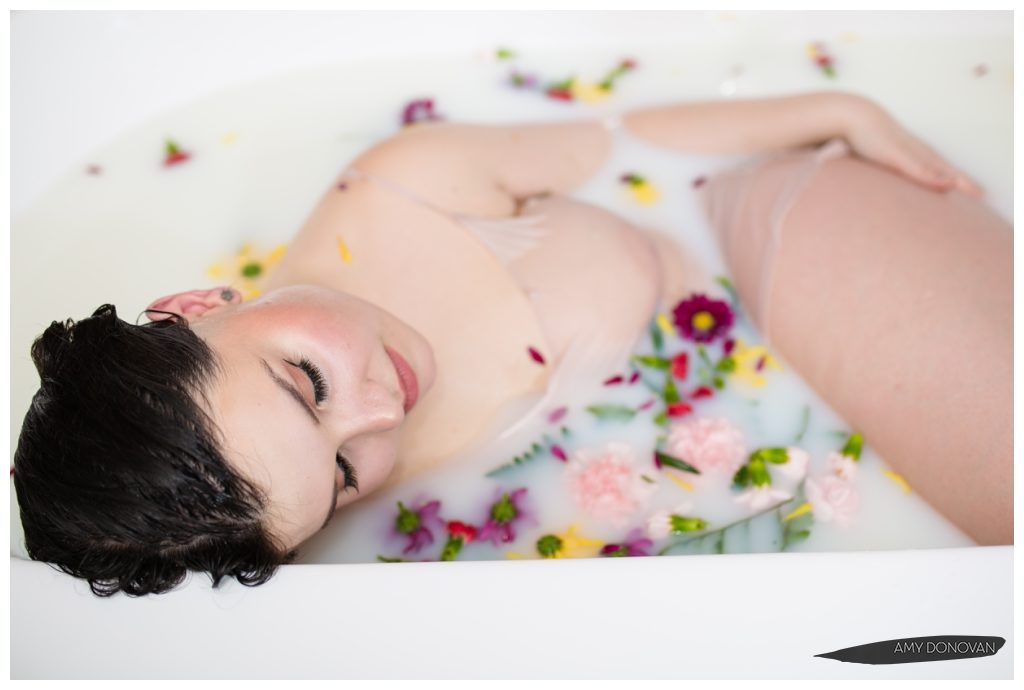 Newfoundland Boudoir Photographers Milk Bath